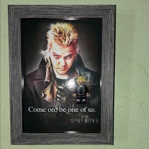 Framed 'The Lost Boys' Poster with Figurine